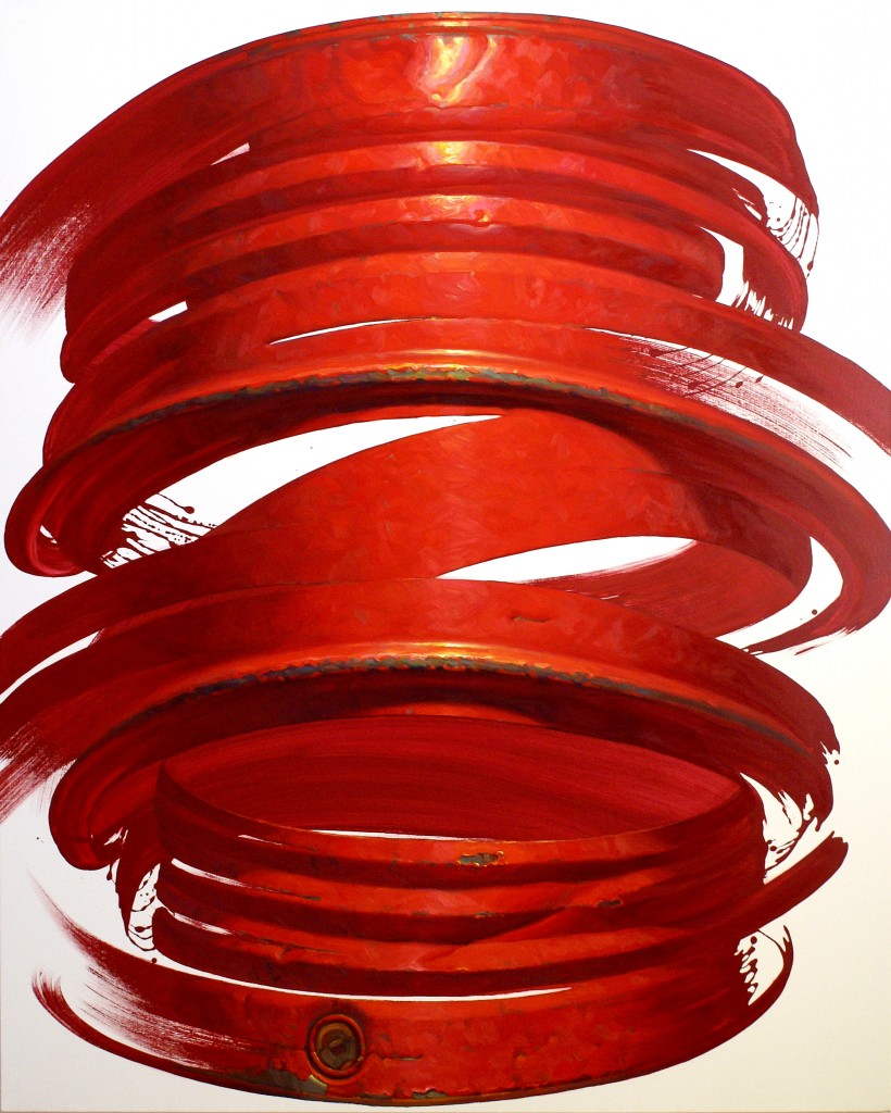  Red Ellipse, 162 x 130 cm, oil/acrylic on canvas, 2014